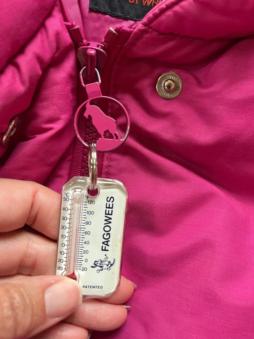 Vintage 80s retro duck down ski jacket bubble coat pink cropped M mountain goat